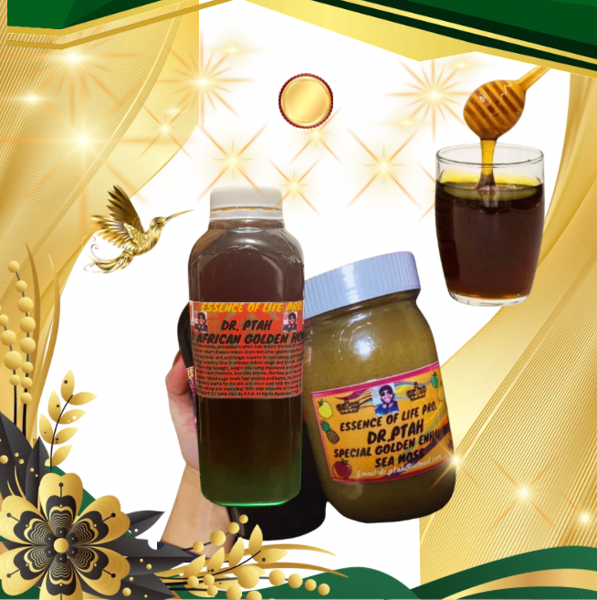 Our One of a Kind Amazing Enhanced Golden Sea Moss & African Golden Honey 16oz with Recipe