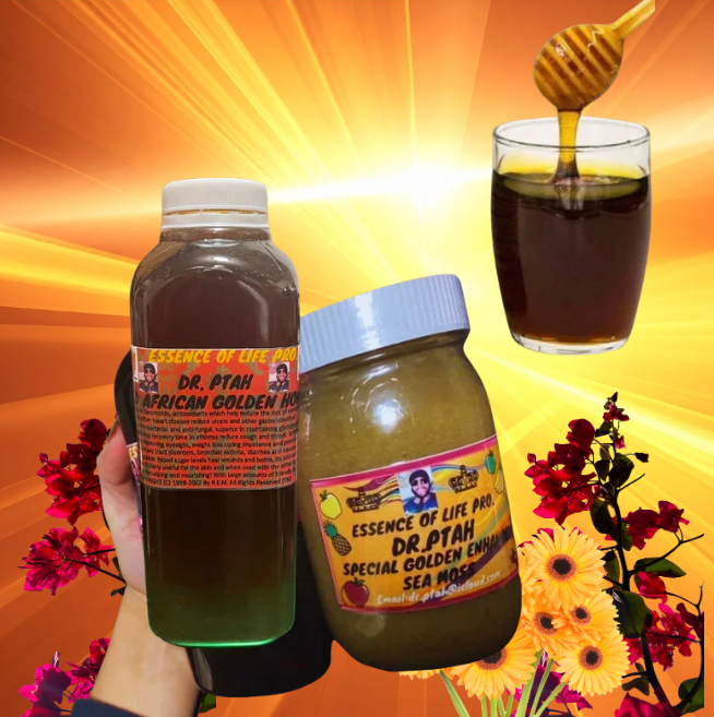 Our One of a Kind Amazing Enhanced Golden Sea Moss & African Golden Honey 16oz with Recipe