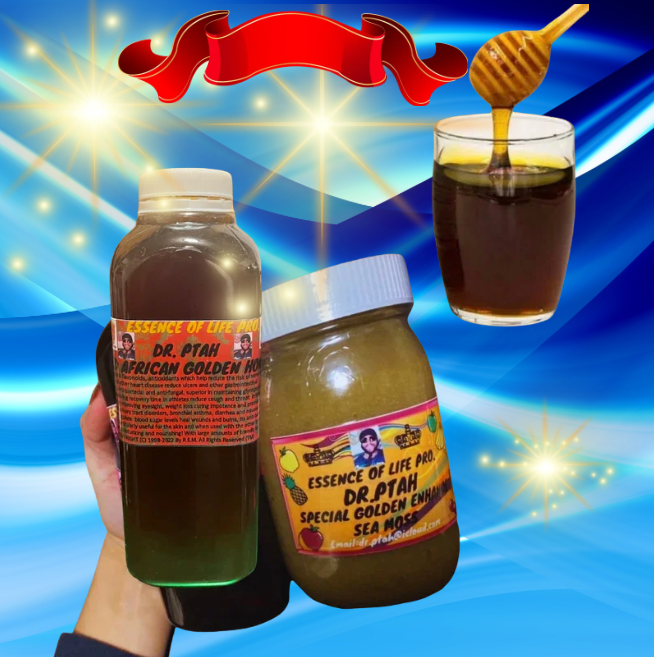 Our One of a Kind Amazing Enhanced Golden Sea Moss & African Golden Honey 16oz with Recipe