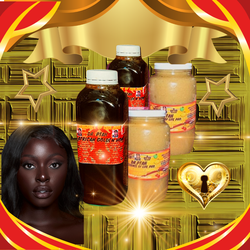 DR. PTAH  Golden Sea Moss & African Golden Honey 32oz with Bonus free Recipe