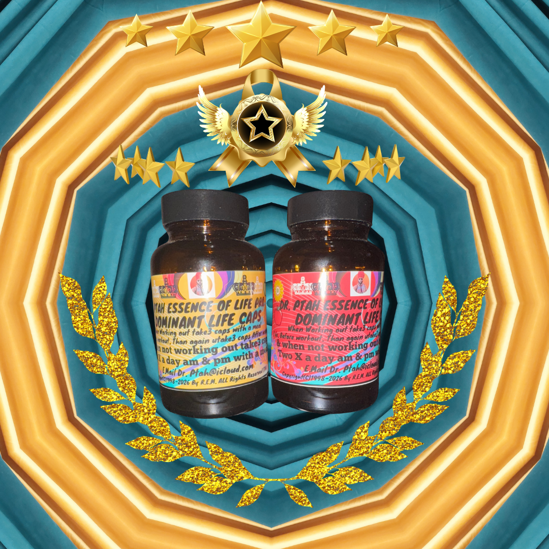 DR. PTAH DOMINANT LIFE CAPS 4oz and 8oz