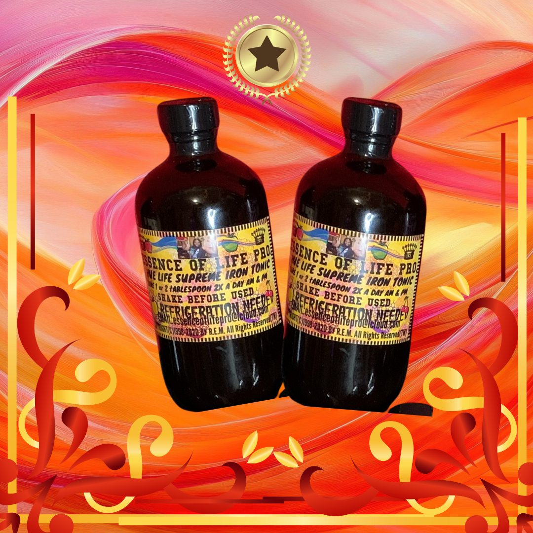 DR. PTAH HUE LIFE SUPREME IRON TONIC  8oz and 16oz