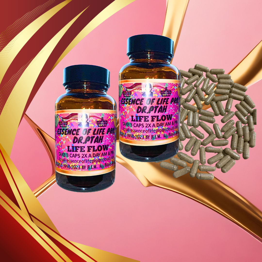 DR. PTAH LIFE FLOW CAPS 4oz and 8oz