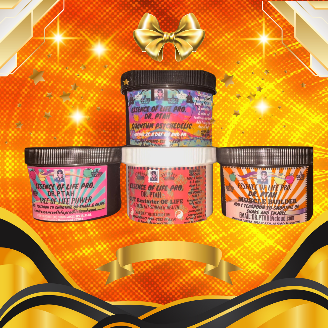 DR. PTAH Muscle Builder all ATHLETE Package four 8oz container