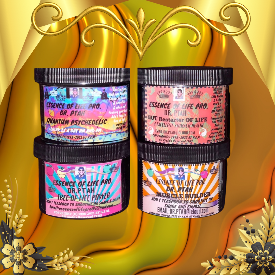 DR. PTAH Muscle Builder all ATHLETE Package four 8oz container
